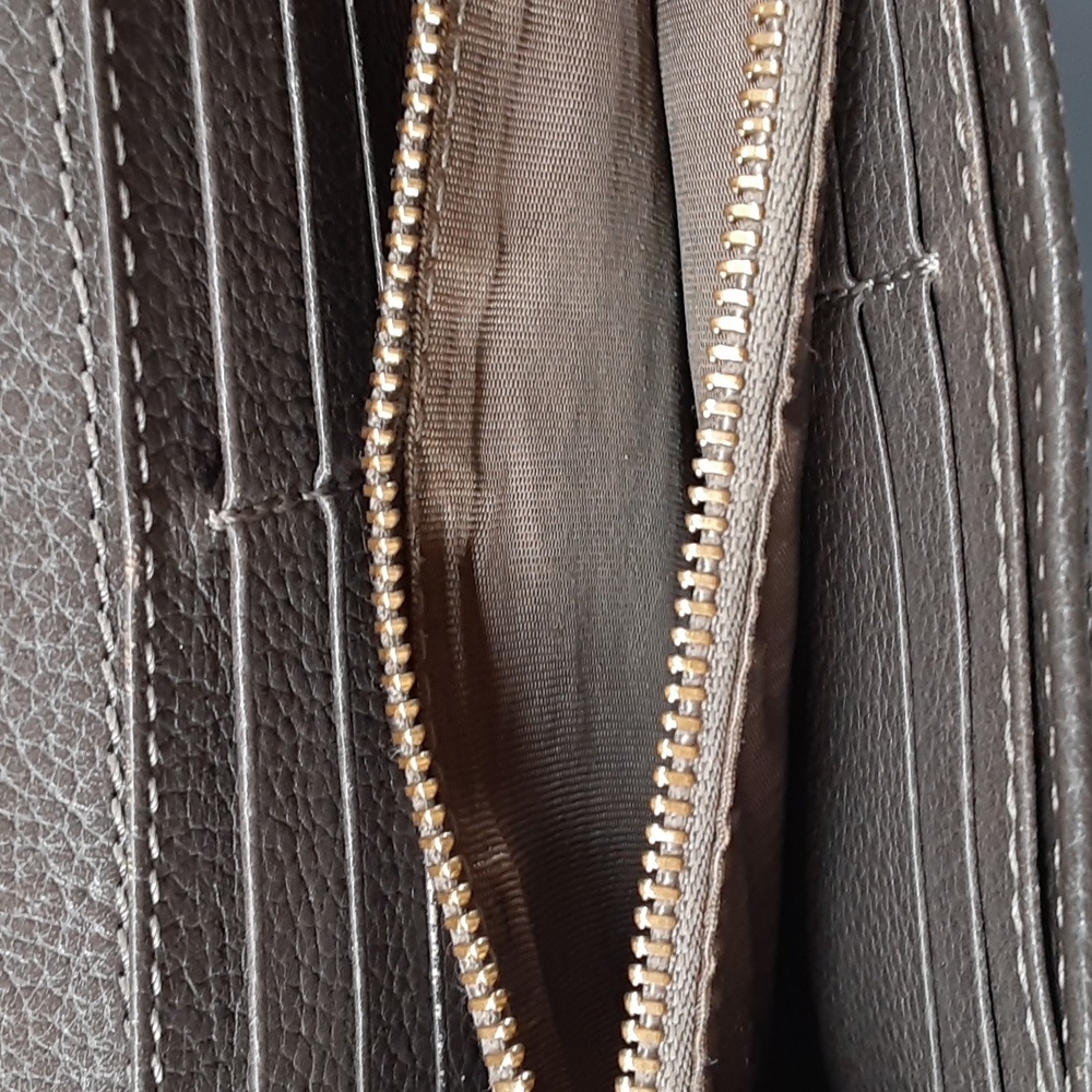 CHLOE PARATY CALFSKIN BROWN LEATHER LONG CONTINENTAL WALLET - Picture 16 of 16